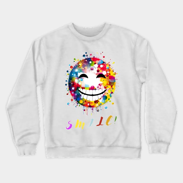 Smile and spread joy around you, Smiles are Contagious Crewneck Sweatshirt by HSH-Designing